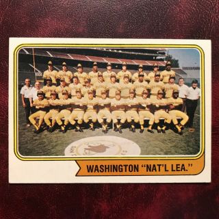 1974 Topps Set Washington Padres Team Photo Card 226 - Ex -