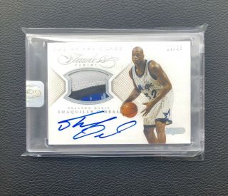2014 PANINI FLAWLESS SHAQUILLE O’NEAL AUTO ON - CARD 3 - COLOR PATCH SP 11/25 6