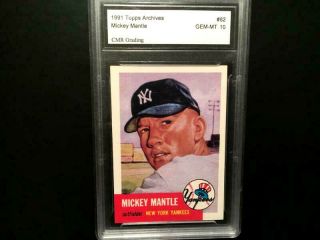 1991 Topps Archives Mickey Mantle 1953 Topps - Cmr 10 - York Yankees