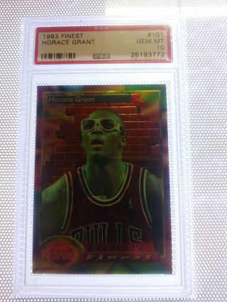 1993 Finest Horace Grant Psa 10 Chicago Bulls Michael Jordan Teammate
