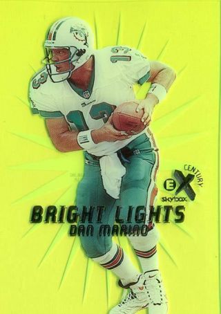 1999 Sybox Ex Century - Dan Marino - Bright Lights Yellow - Dolphins