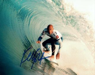 Kelly Slater Signed Autographed 8x10 Photo Surfing Surf Legend