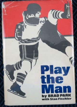 1971 Brad Park Hockey Hall Of Famer Signed Hardcover Book