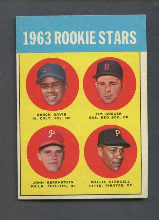 1963 Topps 553 Willie Stargell Pittsburgh Pirates Rc Rookie Hof