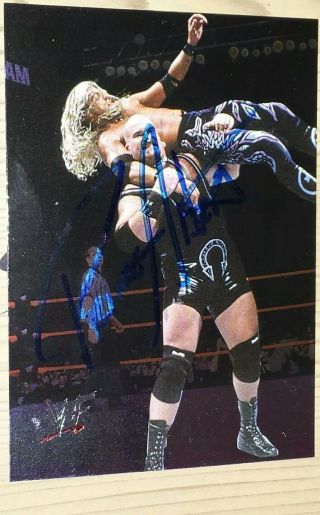PRINCE ALBERT AUTOGRAPHED SIGNED AUTOGRAPHED CARD 2000 Auto WWF WWE PHOTO PROOF 2