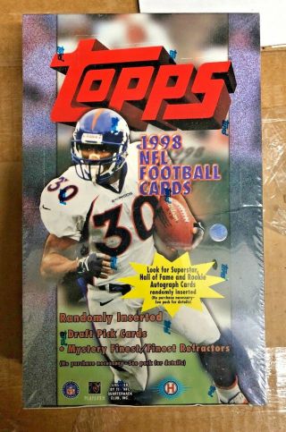 1998 Topps Football Hobby Box Peyton Manning Rc Rookie Randy Moss