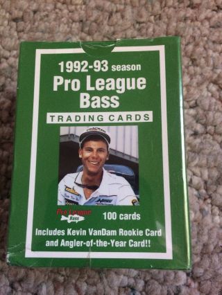 1992 - 93 Pro Bass League 100 Card Set.  Kevin Van Dam Rc,  Jimmy Houston