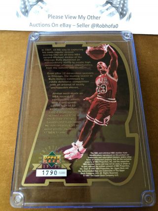 Michael Jordan 1997 Upper Deck 9X Die Cut 1790/5000 3