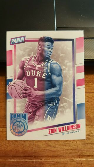2019 Panini The Nationals Zion Williamson Case Breakers Rookie Sp Duke Pelicans