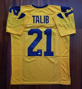 Aqib Talib Autographed Signed Jersey La Rams Prova Jsa