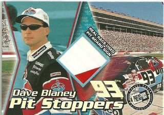 2000 Trackside Race Pit Board (pit Stoppers) Of Dave Blaney 017/200
