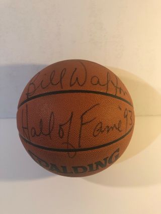 Bill Walton Autographed Nba Spalding Basketball - Signed - Hall Of Fame 93