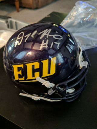 Dwayne Harris Signed Schutt Autograph Mini Helmet Auto Ecu Pirates Carolina
