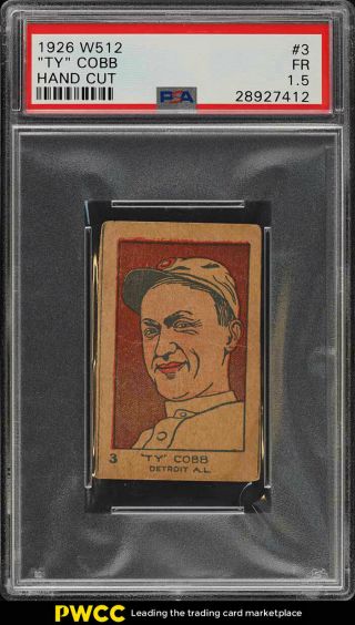 1926 W512 Strip Card Ty Cobb 3 Psa 1.  5 Fr (pwcc)
