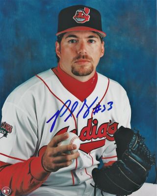 Cleveland Indians Pitcher Paul Shuey Signed 8x10 Photo With