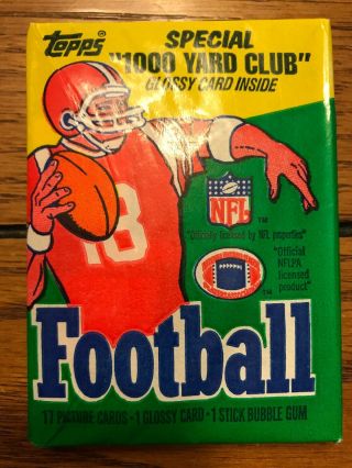 1986 Topps Fb Wax Pack.  Possible Jerry Rice Rc