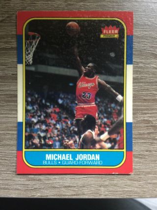 1986 - 87 Fleer Michael Jordan Chicago Bulls 57 Basketball Cards