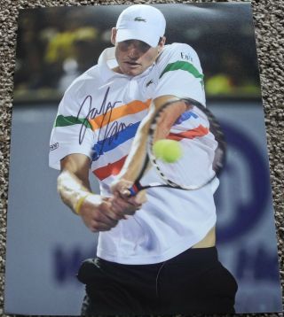 John Isner Signed Rare Full Autograph 8x10 Photo Nadal Federer Djokovic