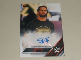 2016 Topps Wwe Then Now Forever Autograph Auto Seth Rollins 92/99