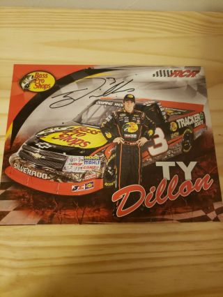 Autographed Ty Dillon Post Card Nascar Camping World Truck Series