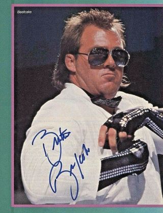 Brutus Beefcake Autographed Signed Picture Photo Proof The Barber Wwf Wwe
