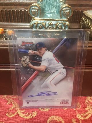 2018 Bowmans Best Tristan Casas Auto Rookie Rc On Card Refractor Auto Red Sox