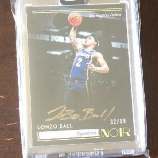 2018 - 19 Panini Noir Lonzo Ball Spotlight Signatures Sp Auto 32/99 Lakers