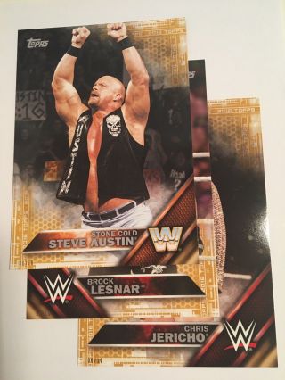 2016 Topps Wwe Then Now & Forever Jumbo 5x7 Gold /10 You Pick Only 10 Made