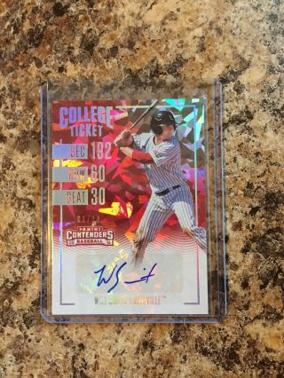 Will Smith 2016 Extra Edition Contenders Cracked Ice Auto Ed/24 Dodgers Rc 