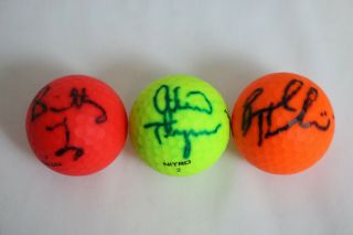 Lexi Thompson,  Brittney Lang,  Brooke Henderson | 3 Lpga Autographed Golf Balls