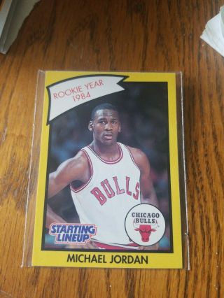 1990 Kenner Starting Lineup 8 Michael Jordan 1984 Rookie Card