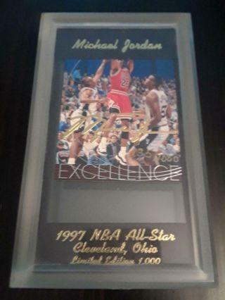 Michael Jordan Upper Deck Limited Edition 97 All - Star Game Cleveland 135/1000