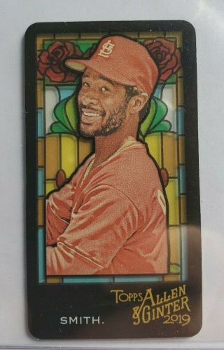 2019 Topps Allen & Ginter Ozzie Smith Stained Glass Mini Ssp /25