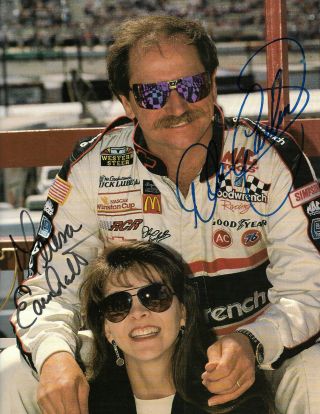 Teresa & Dale Earnhardt Hand Signed Autographed Photo