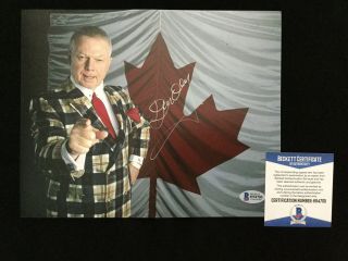 Don Cherry Signed 8x10 Photo Beckett Bas Hnic Hockey Night In Canada 7