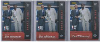 (3) 2019 - 20 Panini Instant Zion Williamson Rookie Rc Dn - Zw Sp Limited Print Run