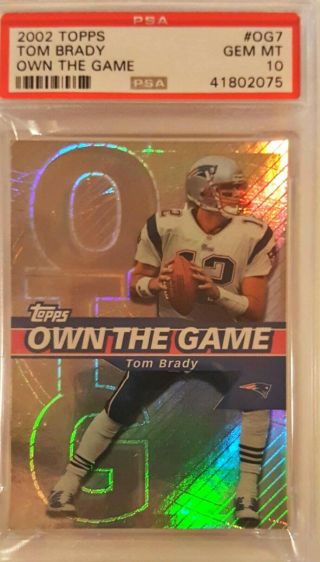 2002 Topps Tom Brady Own The Game Psa 10