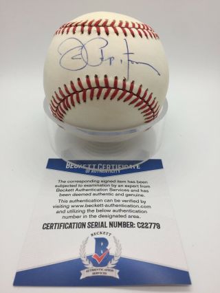 Joe Pepitone Signed Autograph Omlb Official Al Brown Baseball Bas Beckett C22779
