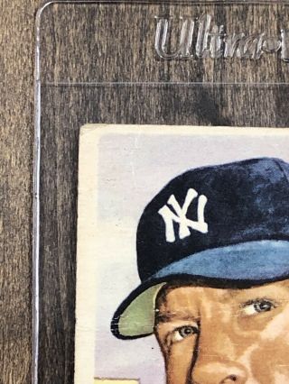 1953 Topps 82 Mickey Mantle Yankees HOF Ungraded Card Poor 4