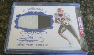Panini Flawless Hines Ward Patch Autograph Serial 02/15.  Sweet Card