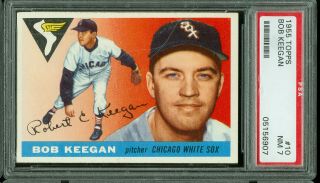 1955 Topps Baseball 10 Bob Keegan Psa 7