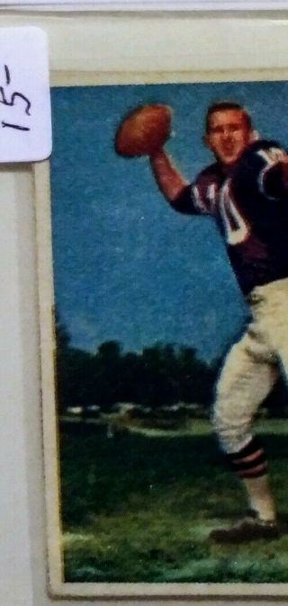 1962 post cereal Football Card 184 francis tarkenton of the Minnesota Vikings 2