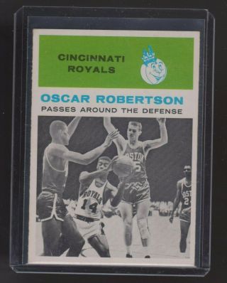 A Beauty 1961 - 62 Fleer Ia Rookie 61 Oscar Robertson Cincinnati Royals Nm Mt
