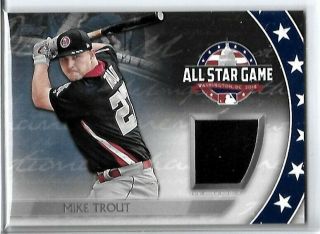 2018 Topps All Star Game,  Mike Trout,  Event Worn Materials
