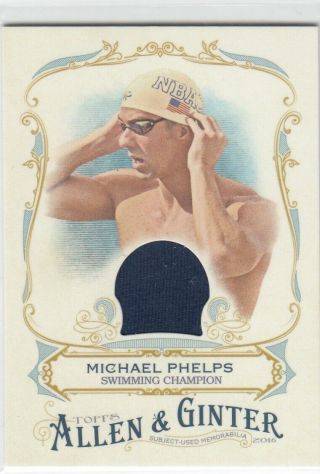Michael Phelps Swimsuit Patch Team Usa 2016 16 Topps Allen & Ginter Relic