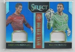 2015 Panini Select Cristiano Ronaldo / Rui Patricio Dual Patch D 72/99