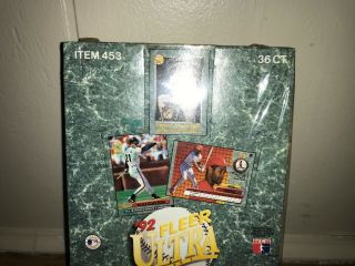 1992 FLEER ULTRA SERIES 1 36 PACKS FACTORY BASEBALL WAX BOX 2