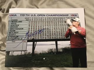 Gary Woodland Autographed 8x10 Golf Photo 2019 Us Open Champion Pebble Beach B