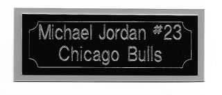Michael Jordan 23chicago Bulls Engraved Nameplate 1x3