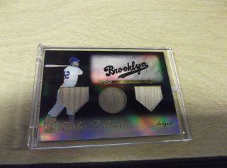 Game - Jackie Robinson 2009 Topps Tribute 58 Triple Relic Mach 21/50 Made